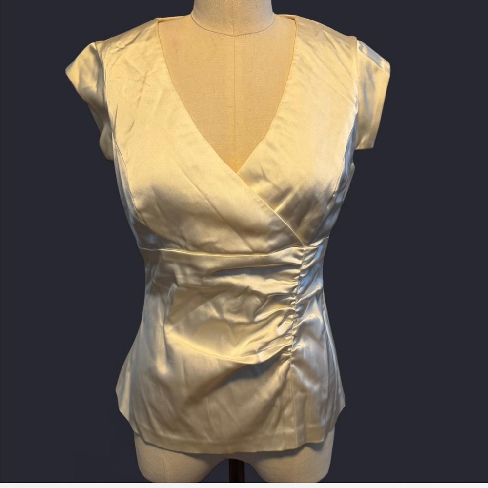 Xscape-white blouse